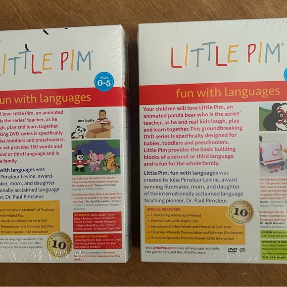 French. Little Pim. 6 discs. New. Sealed boxes. - Picture 2 of 3